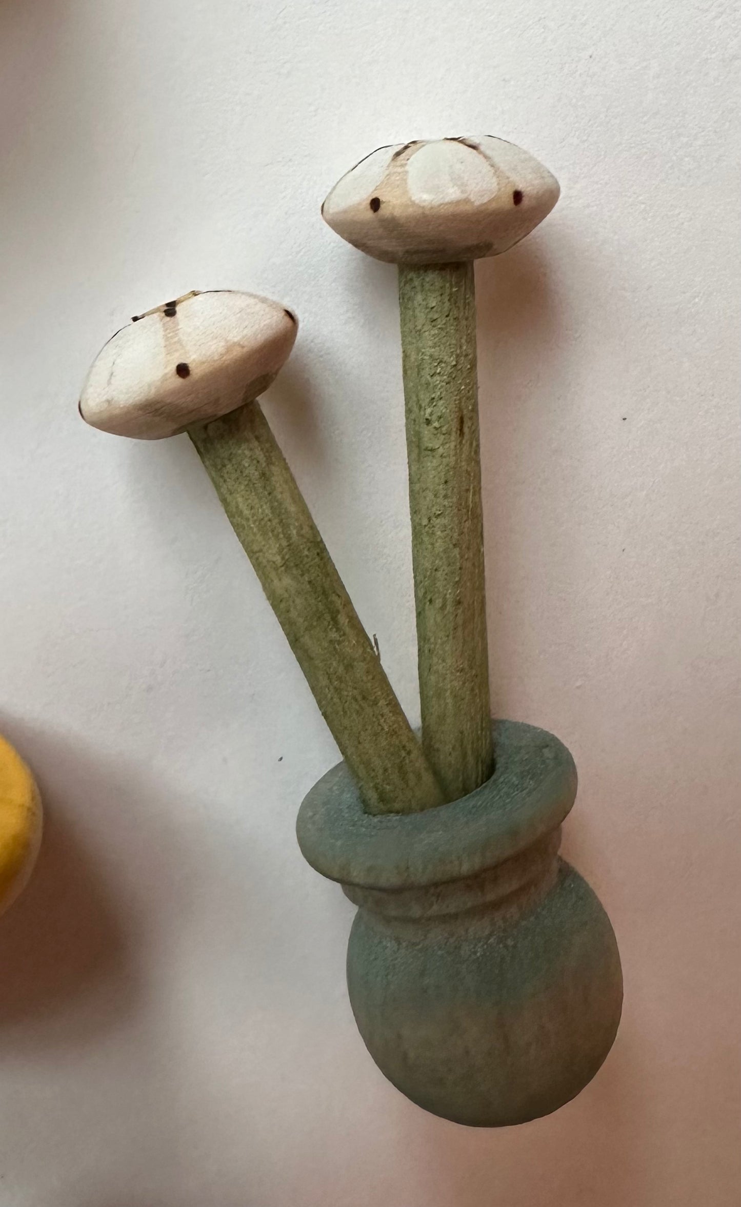 Wooden Daisy in Vase