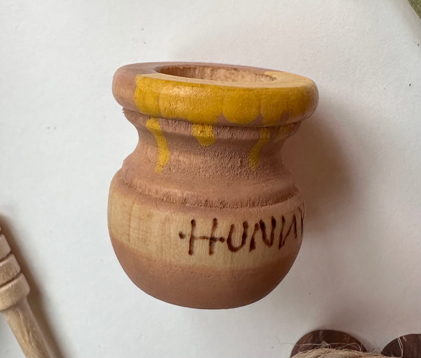 Wooden Honey pot