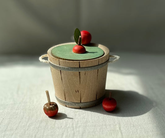 Apple Bobbing Bucket w/ Apples