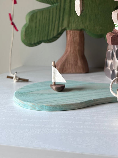 Water Plate with Sailboat